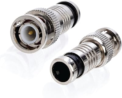Adaptateur de câble mâle bnc rg59 pour caméras de surveillance cctv, paquet