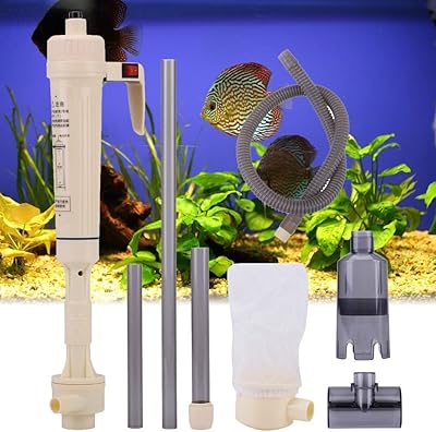 Pompe de nettoyage électrique d'aquarium, pompe de changement d'eau, siphon de changement d'eau