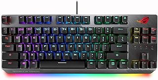 Clavier de jeu mécanique avec éclairage rvb d'asus, rog strix scope tkl |