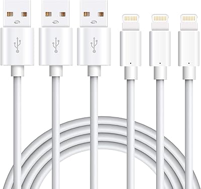 Câble de chargement usb marshpower type a vers lightning, 3 pièces, 3 pieds