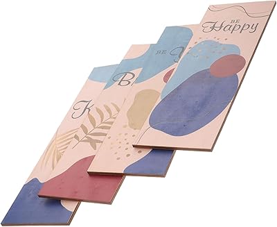 Orfofe 4 pièces triptyque boiserie décor en bois panneaux décoration de maison bohème