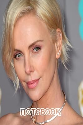Carnet de composition ligné charlize theron 100 pages 6 x 9 pouces #909