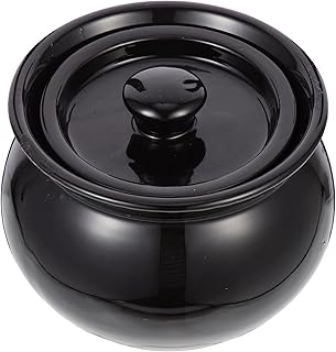 Marmite générale en céramique avec couvercle, cocotte en argile, marmite en céramique, marmite