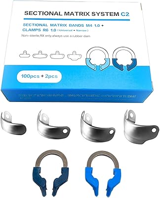 Système de matrice sectionnelle dentaire windplusya, bandes de matrice de recharge de matrices