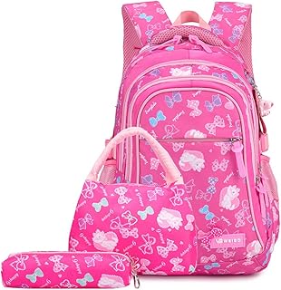 Ensemble de 3 sacs à dos d'école pour étudiants, sac à dos imprimé