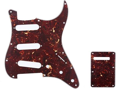 Musiclily kit de pickguard et plaque arrière pour guitare sss 11