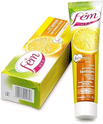 Crème dépilatoire fem au citron, 120 g
