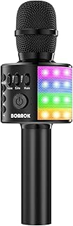 Microphone karaoké sans fil bonawk pour enfants et adultes avec haut-parleur