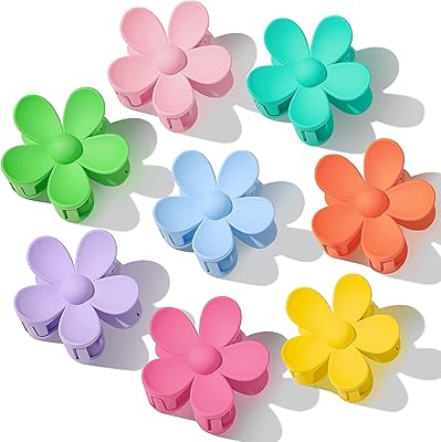 Pinces à cheveux x-spring flower claw, grandes pinces à cheveux mignonnes pour cheveux