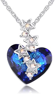 Collier crockle plaqué or blanc you're always in my heart avec cristaux swarovski®