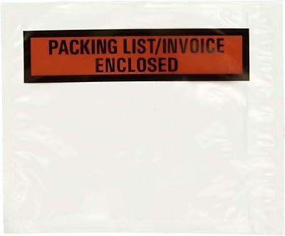 Enveloppes de liste de colisage de jardin de qualité ; pochette autocollante transparente
