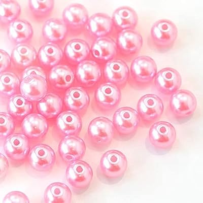 Perles de vêtement - perles rondes en fausses perles en abs avec trous