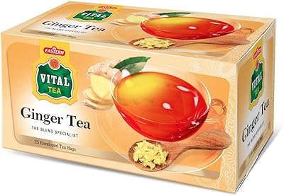 Thé au gingembre vital 25 sachets de thé le goût délicieux du