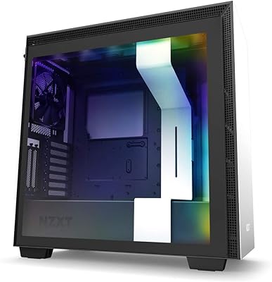 Boîtier de jeu nzxt e-s usb type-c avant panneau latéral en verre