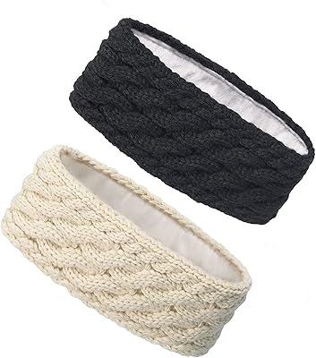 Bandeau cache-oreilles pour femme, bandeau tricoté doux et extensible pour l'hiver, cache-oreilles tricoté chaud pour temps froid, taille unique. Gagnez du temps et de l'argent avec Diaytar
