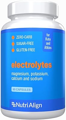 Capsules d'électrolytes céto : magnésium potassium calcium et sodium. pour un équilibre électrolytique