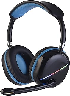 Casque de jeu bluetooth sans fil aqm-15 avec micro pour le bureau à