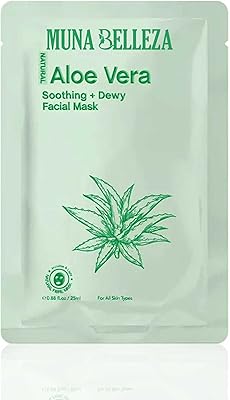Masque facial coréen formule naturelle apaisante et rosée à l'extrait d'aloe vera