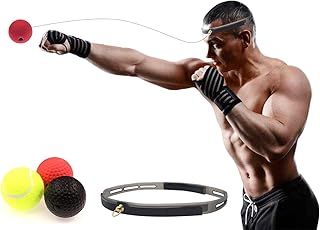 Balle réflexe de boxe remozan ballon boxe réaction avec sangle tête réglable