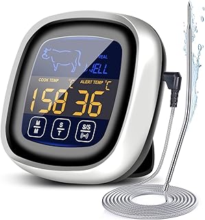 VEDOZO THERMOMÈTRE À VIANDE NUMÉRIQUE POUR LA CUISSON, THERMOMÈTRE ALIMENTAIRE À ÉCRAN TACTILE