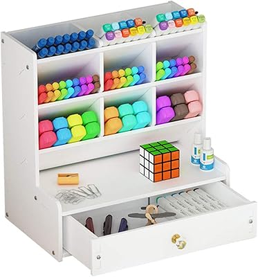 Boîte à crayons en bois, organisateur de bureau, rangement de papeterie, boîte de rangement de papeterie de bureau, peut contenir un grand nombre de crayons/stylos à bille. Diaytar : Le e-commerce qui respecte votre budget