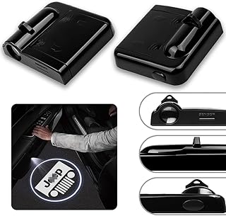 2 pièces projecteur de porte de voiture sans fil hd led lumière