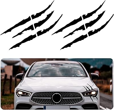 Autocollant de voiture en vinyle imperméable non réfléchissant avec motif de griffes