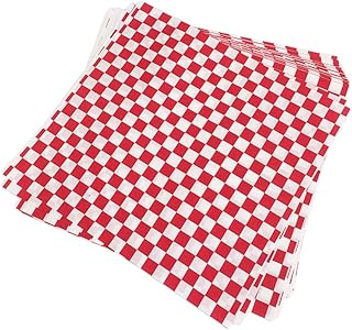 Yardoy 200 pièces de papier d'emballage pour sandwich rouge résistant aux aliments