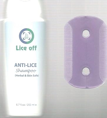Shampoing anti-poux à base de plantes 200 ml, peigne inclus