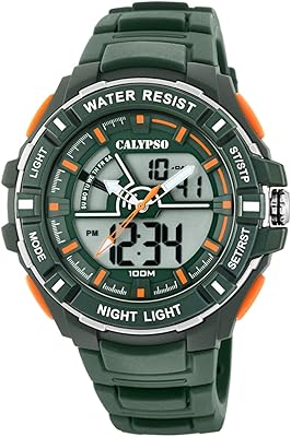 Montre décontractée calypso pour homme analogique bracelet en caoutchouc k5769 5