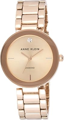 Montre à quartz pour femme ann klein, affichage analogique et bracelet en céramique