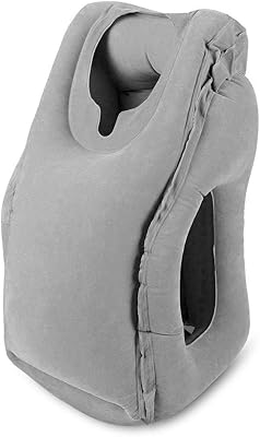 Oreiller cervical en velours, couleur gris - taille standard