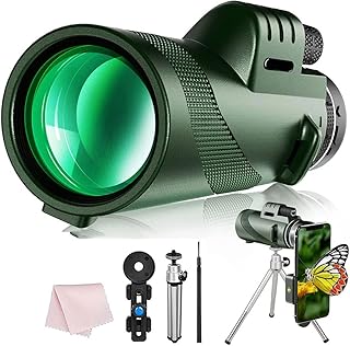 Télescope monoculaire coolbaby 50x60, monoculaire haute puissance pour adultes avec prisme bak4 et