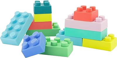 Blocs de construction infantino super doux et faciles à tenir pour bébés