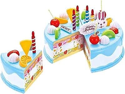 Jouet de gâteau d'anniversaire b&k pour enfants jeu découpe bricolage avec bougies bonbons