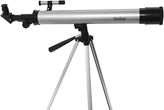 Télescope réfléchissant vivatar tel50600 60x/120x avec trépied (noir)