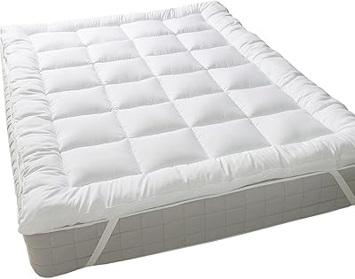 Surmatelas, bandes de remplacement d'ancrage inférieur hypoallergéniques de 7 cm d'épaisseur, housse