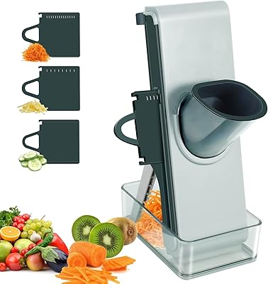 Trancheuse à mandoline sans danger pour la cuisine, 5 en 1, trancheuse