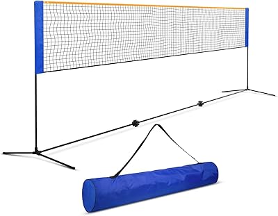 Ensemble de filet de badminton portable à hauteur réglable ensemble de filet