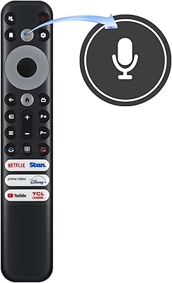 Perfaxin rc902v far1 télécommande de remplacement adaptée pour tcl mini led