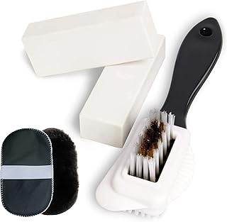 Kit de nettoyage de chaussures professionnel en daim brosse 4 voies en daim