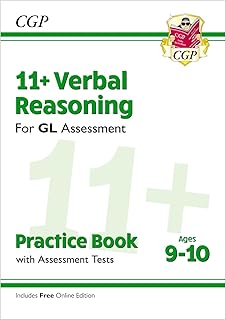 11+ gl livre de pratique du raisonnement verbal et tests d'évaluation - 9-10