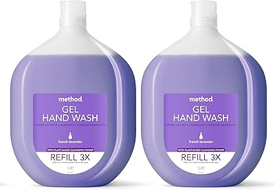 Recharge de nettoyant pour les mains method french lavender, 2 x 1064 ml