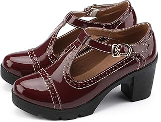 Ezkrwxn chaussures pour femmes d'été classiques à talons compensés et épais oxford