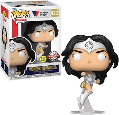 Figurine pop funko wonder woman 80e anniversaire figurine en vinyle white lantern qui