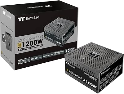 Alimentation standard thermaltake tough power gf3-1200w, plus de 80 modules atx 3.0 full