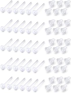 Jenxnjsjo boucles d'oreilles en plastique transparent pour oreilles sensibles boucles d'oreilles transparentes pour le sport boucles d'oreilles transparentes pour le travail boucles d'oreilles transparentes poteau en plastique boucles d'oreilles en silicone boucles d'oreilles en silicone boucles d'oreilles supports de boucles d'oreilles. Diaytar : Votre allié pour des achats malins et économiques
