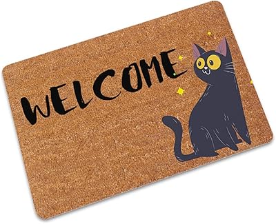 Tapis de porte d'entrée yo-home welcome, tapis de porte d'entrée en caoutchouc antidérapant