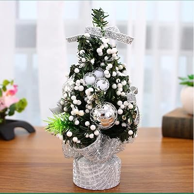 Tbsitns mini sapin de noël de table bricolage noël artificiel avec ornements