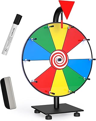 Roue de prix hocote de 12 pouces, base robuste avec 10 emplacements, roue